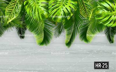 Tranh dán tường Hoa lá61 - Tranh tường chất lượng cao